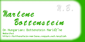 marlene bottenstein business card